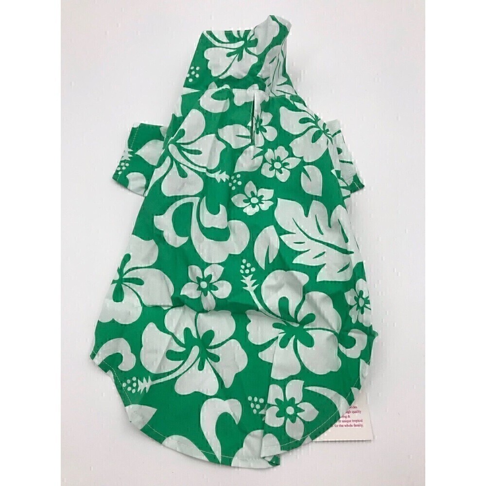 Hawaii Hangover Dog Aloha Shirt in Vintage Luau Green size Small